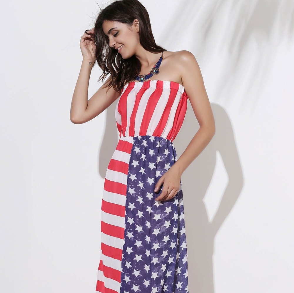 🇺🇸American Flag Maxi Dress🇺🇸
